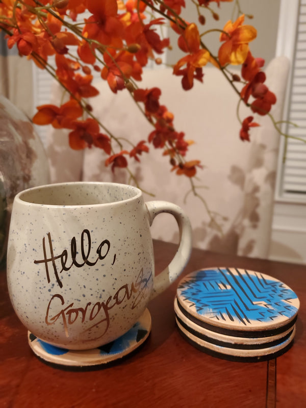 Leather and Wood Coasters